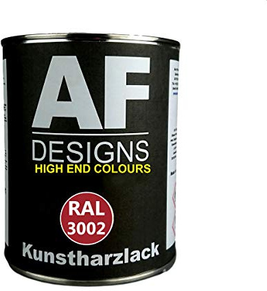1 l Kunstharz Lack Buntlack Kunstharzlack RAL3002 | 1 l Kunstharz Lack Buntlack Kunstharzlack RAL3002