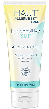 HAUTALLERLIEBST Aloe Vera Gel zur Pflege von Köper und Gesicht I Beruhigende und kühlende Feuchtigkeitspflege (1x 100ml)