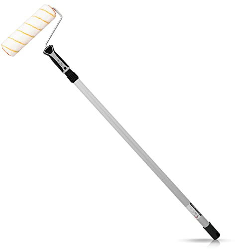 Pinto Deluxe ® Profi Farbroller mit Teleskopstab 100-200 cm + Best Grip Bügel inkl. E-Book