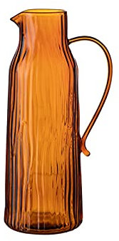 caihuashopping Fruchtsaft Krug Buntgaskrug mit Griff Kreativer Baum Muster Kaltkaraffe Hohe Temperatur Teekanne Fruit für Zuhause, Restaurant, Café Wasserkrug (Color : Amber)