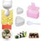 Rice Ball Mold, 3 Pack Onigiri Mold, Cute Cat Kitten Sushi Mold for Kids, Musubi Maker Press, Classsic Triangle Rice Ball Maker Sushi Mold Kit for Lunch Bento Box Accessories, EUHK085