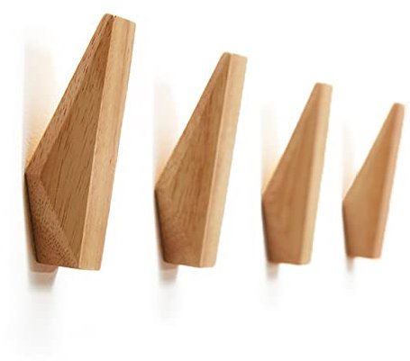 Kingbar haken holz eiche, kleiderhaken wand holz, holzhaken garderobe wandhaken dekorative für schlafzimmer Wohnzimmer Büro Eingang