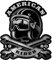 Samunshi American Rider Aufkleber Autoaufkleber für Motorrad Fahrrad Roller oder Auto Sticker Chopper Hot Rod Bopper Enduro Motocross Rockabilly Vinta (13x15cm American Rider)