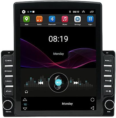 Estéreo de Coche de Doble DIN Compatible con Apple Carplay Y Android Auto, Receptor Multimedia HD de 9,7 Pulgadas para Coche con Pantalla Táctil, Bluetooth, WiFi, Navegación GPS, Radios FM, Cámara de