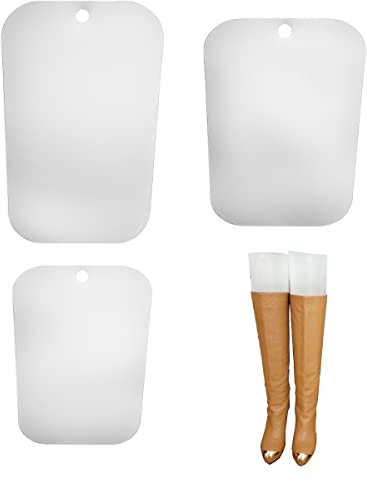 6 Paar Stiefelformer Form Einsätze Stützform Schuhbaum hoch kurze Stiefelformer Unterstützung für Damen und Herren (weiß, 30,5 cm/35,6 cm)