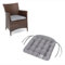HAVE A SEAT Living - Stuhlkissen 48x46 cm (6 St.) - Rattanstuhl Sitzkissen Outdoor - Wetterfest, Waschbar bis 95°C, Orthopädisch - Made in Germany (6er Set - 48x46 cm, Hellgrau)