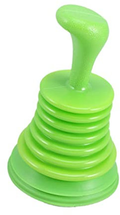 Déboucheur de Tuyau d'évier, Outil de débouchage de Tuyau à Ventouse, pour déboucher Les tuyaux de Cuisine et de Salle de Bain, Vert 1pc
