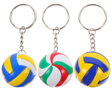 Squisito Volleyball SchlüSselanhäNger 3D Stereo Mini AnhäNger FüR Tasche Sport Fans Geschenk Volleyball ZubehöR