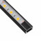 ledomec LED ALU Profil Slim LED Leiste (14x7mm) in Schwarz mit Abdeckung (2m Schwarz - Abdeckung Klar)