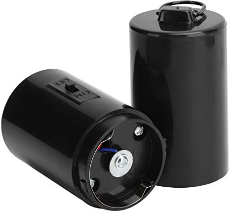 FOLOSAFENAR Windspielmotor , Rotierender Motor 4 tragender schwarzer batteriebetriebener Edelstahl + Kunststoff für Windspiel