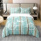100% Baumwolle Nautische Anker Bettwäsche Set 220x240,Rustikale Bauernhaus Stil Bettbezug Kabine Lodge Dekor,Küstenkompass Ruder Comforter Abdeckung für Jungen,Land Western Ozean Thema Quilt Cover