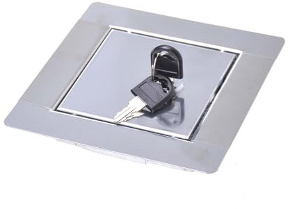 Aqbau® Revisionsklappe trockenbau 20x20 cm edelstahl, Revisionstür Rostfrei mit schloss, Revision Wartungstür, serviceklappe, wartungsklappe trockenbau