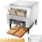 VEVOR Grille-Pain à Convoyeur Commercial 300 Tranche par Heure Toaster Grille Pain Inox 2200 W 7 Réglages de Vitesses avec Ramasse-Miettes pour Petit Pain Bagel Hamburger Boulangerie Restaurant Hôtel