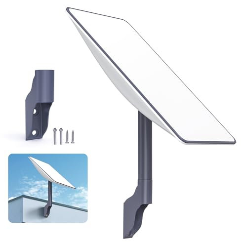 EDUP HOME Starlink Mount, Vertical Angle Starlink Long Wall Mount, Starlink Roof Mount, Starlink Mounting Kit for Starlink Internet Kit Satellite (Starlink V2 kurze Wandhalterung)