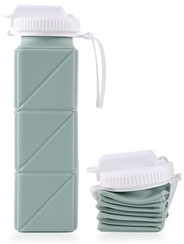 Hydro+® Gourde Pliable en Silicone 62cl | Bouteille Réutilisable sans BPA | Ecologique & Compacte | Enfant et Adulte | Idéal Pour le Sport, Voyage, Randonnée, Running, Camping | OriginalCorner®