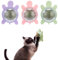 JRYGAC 3 Stück Katzenminze Balls Spielzeug für Katze, 360° Pfefferminzkugeln Catnip Ball Pflanze Cat, Zahnreinigung Dentales Essbares Kätzchenspielzeug, Katzenspielzeug (Schildkröte)