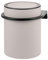 bremermann runder Kosmetikeimer Savona mit Softtouch-Oberfläche inkl. Wandhalterung zum Kleben oder Bohren mit Schwingdeckel, Abfalleimer aus Kunststoff, 5,5 Liter Fassungsvermögen (Taupe)