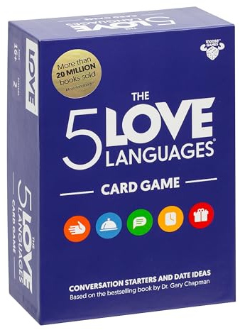 The 5 Love Languages® Kartenspiel, Erfahre mehr über dich deinen Partner, 300 Karten für tiefsinnige Gespräche, neue Date-Ideen, lustige Quizfragen für 2 Spielende, ab 16 Jahren (englische Version)
