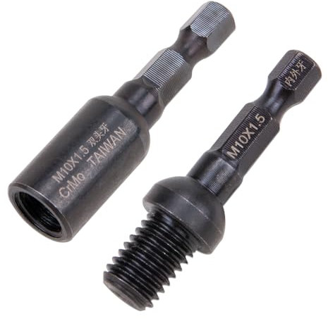 WSDMAVIS 2 destornilladores de perno M10 de alta estabilidad, tuerca de tornillo de doble extremo y herramienta de destornillador de inserción roscada para carpintería, fijación de electrodomésticos