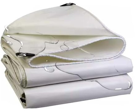 FIDSEJEONA Bâche de Protection 4x7m, Bâche de Protection Exterieur avec Oeillets, Bâche imperméable de d'épaisseur, pour camions, Bateaux, piscines, Usage Polyvalent