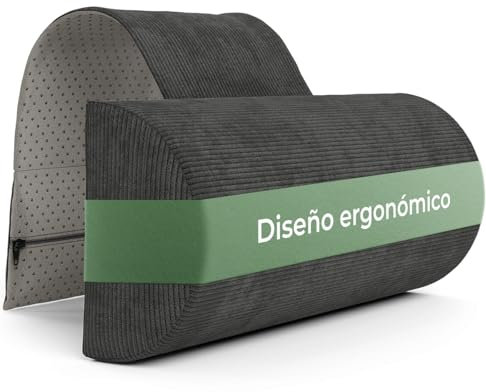 Nackenrolle für Sessel mit Gegengewicht (100% Memory Schaum), Nackenkissen Sofa Couch hängend, Nackenstütze für Kopfteil Bett, Kopfkissen für Liegestuhl, ergonomisches nackenkissen, nackenrolle