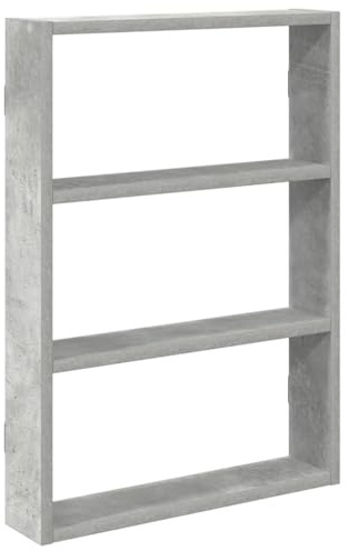 vidaXL Wall Shelf Concrete Grey 43x9x60 cm Engineered Wood