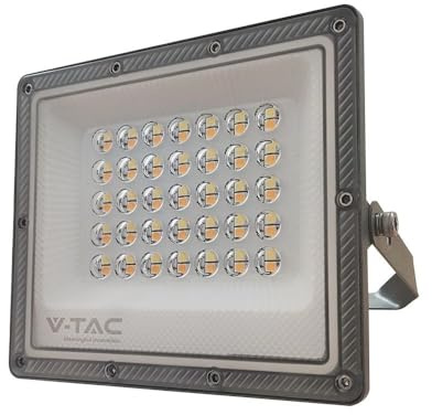 V-TAC LED-Flutlicht - CCT Serie - IP65 Wasserdicht - Gun Grey Gehäuse - 30W - 2350 Lumen - 3IN1