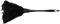 Joskeijky 1 Pc Plumeau De Dinde À La Mode avec Poignée en Plastique Noir Outil De Nettoyage (Noir) 35Cm