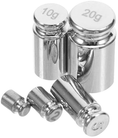 NAMOARLY 5stücke Gewichte Set Für Waagenkalibrierung Hochpräzise Stahl-gewichte Für Digitale Grammwaagen Tragbar Und Zuverlässig