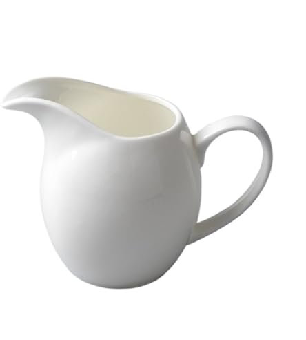 Gravy Boat Porcelain Gravy Boat 11.2oz White Gravy Boat for Salad Dressings, Milk,Broth, Creamer (1 Pack) Gravy Boat Fat Separator