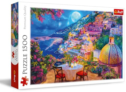 Trefl – Date in Positano – 1500-teiliges – DIY-Puzzle, kreative Unterhaltung, klassisches Puzzle für Erwachsene und Kinder ab 14 Jahren