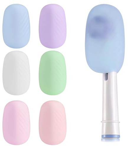 Shimmerz 6er Pack Couvre-brosses en Silicone pour brosses à Dents électriques et manuelles