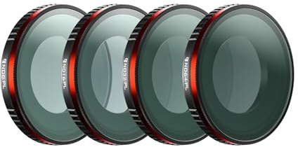 Freewell Bright Day Filter Kit for Insta360 GO Ultra | ND8/PL, ND16/PL, ND32/PL & ND64/PL Filters for Polarization and Light Control in Bright Conditions