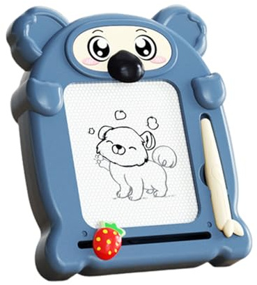 QUXVUIS Wiederverwendbares, langlebiges magnetisches Zeichenbrett für Kinder. Kreativität. ABS. Doppelseitiges Kinder Zeichenbrett , Blau