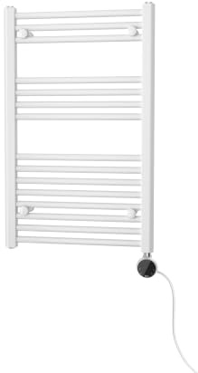 Roca Victoria Toallero Eléctrico 300W 500x800 mm (Blanco Brillo) | Termostato con 4 niveles de temperatura ajustable
