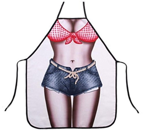 Kochschürze, lustig, für Damen, nackt, Shorts, Badeanzug, sexy Kostüm, lustig, 720