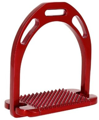 Feeling 201262125 Pro Aluminium Steigbügel, rot, 12.5 cm