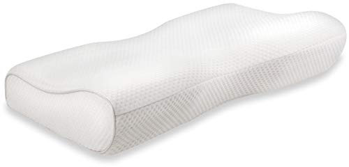 Vitabo anschmiegsames Kopfkissen aus Memory-Schaum I großes ergonomisches Schmetterling Kissen – Nackenstützkissen für Seitenschläfer aus Viscoschaum