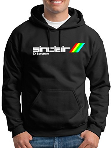 TShirt-People Sinclair ZX Spectrum Kapuzenpullover Herren XL Schwarz
