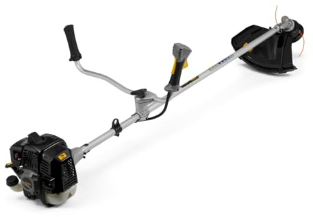 Alpina ABR 52 D Benzin-Freischneider, 51,7 cm³, 45 cm – Tap&Go-Doppelfadenkopf, 3-T-Messer – Für Verwildertes Gras Und Dichter Vegetation