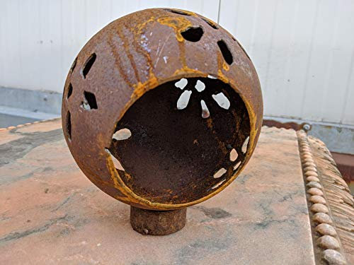 Edelrost Garten Kerzenständer Metall Kerzenleuchter Rost Kerzenhalter Wohndeko Handarbeit D=15cm