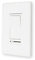 CLEANLIFE Single Pole Dimmer Switch LED Switch White TRIAC Dimmable, Single Pole Light Switch, 3-Way Rocker, 600 Watt, 120VAC, Light Dimmer for Home Improvement, Wallplate/Cover Plate Included