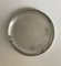 Teller/Dekoschale/Schale rund aus Aluminium Deko silber ca. 25 cm