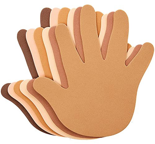 Baker Ross Mains en Papier en Mousse Couleur Chair - Lot de 30, Loisirs Créatifs pour Enfants (FX243)