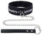paloli Rosa Choker Halskette für Frauen Leder Choker Halskette Fluffy Punk Leash Choker Halskette Gothic Cosplay Sexy Schmuck (BKdaddyschain)