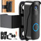 Video Doorbell Mount No-Drill Adjustable Mounting Bracket for Blink Doorbell Ring Camera Door Holder Cover, Anti-Theft Doorbell Security System Accessories, Not Block Doorbell Sensor