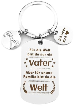 Vatertagsgeschenke für Papa, Schlüsselanhänger Papa, Papa Geschenk, Geschenke für Papa, Bester Papa Geschenke Geburtstag, Papa Vatertagsgeschenk, Geschenkideen für Papa, Weihnachtsgeschenke für Papa