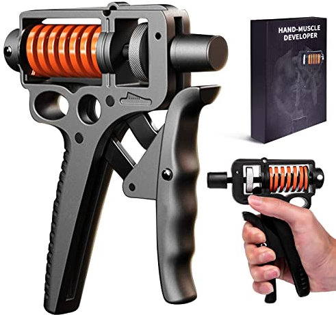 Unterarmtrainer für Männer und Frauen, Griffkraft Trainer mit Einstellbarer (44-154lbs), Handtrainer Fingertrainer für Muskelaufbau und Verletzungserholung