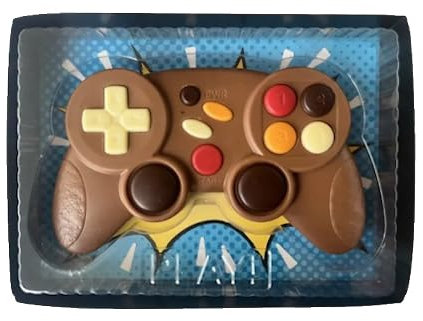 Game Controller aus Schokolade - Schokoladen gamepad | Gamecontroller essbar | Geschenk für Geburtstag Ostern | Süßigkeit Alkoholfrei | Milchschokolade | Geschenkpackung