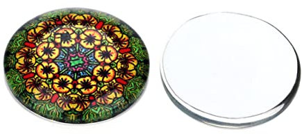 Lurrose 1 Satz 20st Edelsteine zum Basteln Farbperlen Bunter Schmuck Edelsteine aus Glas Cabochons Mit Flacher Rückseite Glaskuppel-cabochons Edelsteine glasaufkleber Material